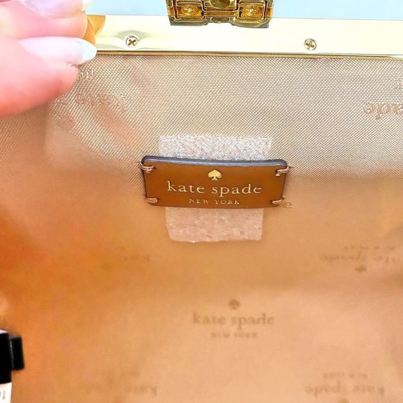 Kate Spade Gingerbread House Handbag & Gingerbread Man Keychain Charm NWT - Picture 11 of 15